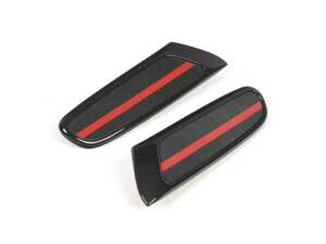 ES#4055661 - 51132466564 - Trim Cover Set With Pad - Carbon Fiber JCW - These insert into the the side scuttle turn signal light as a decor upgrade - Genuine MINI - MINI
