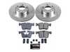 ES#3990057 - K6038 - Z23 Evolution Sport Brake Upgrade Kit - Front - Includes Z23 Carbon-Fiber Ceramic Brake Pads, Drilled & Slotted Zinc Plated Rotors, and stainless-steel hardware - Power Stop - BMW