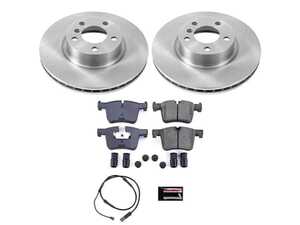 ES#3990522 - KOE6038 - Z17 Stock Replacement Brake Kit - Front - Includes Z17 ceramic brake pads, rotors, and stainless-steel hardware - Power Stop - BMW