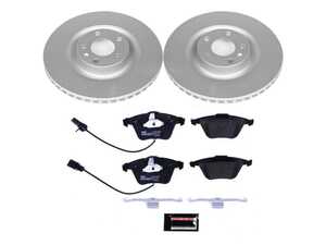 ES#3145430 - ESK2934 - Power Stop Z23 Evolution Sport Front Brake Kit (288mm) - A performance front axle upgrade package featuring precision cross-drilled & slotted rotors and low-dust carbon-fiber ceramic pads. - Power Stop - Audi