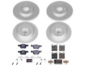 ES#3145662 - ESK6379 - Front & Rear Brake Service Kit - Featuring Power Stop Rotors, and pads - Power Stop - Mercedes Benz