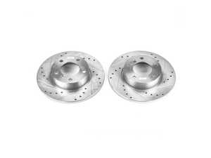 ES#3155142 - EBR473XPR - Evolution Tru-Cast Drilled And Slotted Rotor Pair - Front (286x12) - Performance rotors built to cool quickly and prevent corrosion for years of rough us and abuse. - Power Stop - BMW
