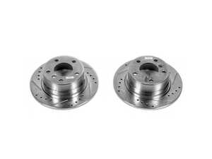 ES#3155252 - EBR669XPR - Evolution Tru-Cast Drilled And Slotted Rotor Pair - Rear (280x10) - Performance rotors built to cool quickly and prevent corrosion for years of rough us and abuse. - Power Stop - BMW