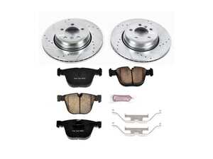ES#3157174 - K5283 - Z23 Evolution Sport Brake Kit - Rear - Includes drilled and slotted rotors, carbon fiber infused ceramic break pads, and all new premium hardware. - Power Stop - BMW
