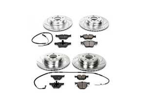 ES#3157365 - K5768 - Z23 Evolution Sport Brake Kit - Front and Rear - Includes drilled and slotted rotors, carbon fiber infused ceramic brake pads, and all new premium hardware. - Power Stop - BMW