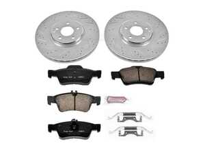 ES#3157598 - K6359 - Rear Brake Service Kit - Featuring Powerstop Z23 Rotors, and Pads - Power Stop - Mercedes Benz