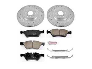 ES#3157704 - K6709 - Front Brake Service Kit - Featuring Powerstop Z23 Rotors, and Pads - Power Stop - Mercedes Benz