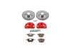 ES#3158140 - KC5281-26 - Z26 Street Warrior Brake Kit With Calipers - Front - Includes performance rotors, pads, and powder coated calipers! - Power Stop - BMW