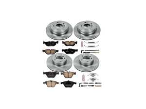 ES#3159052 - KOE4104 - Autospecialty Stock Replacement Brake Kit - Front and Rear - Includes all new Autospecialty OE style replacement rotors and Evolution ceramic brake pads. - Power Stop - BMW