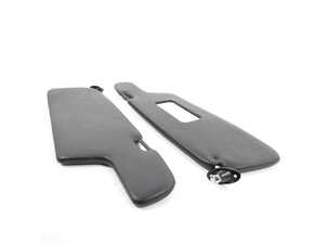 ES#4931538 - I147 - Rennline OE Style Sun Visor Set - Black - Elevate the look and functionality of your Porsches interior with Rennlines OE-style sun visor set! - Rennline - Porsche