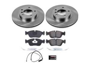 ES#3159315 - KOE496 - Autospecialty Stock Replacement Brake Kit - Front - Includes all new Autospecialty OE style replacement rotors and Evolution ceramic brake pads. - Power Stop - BMW