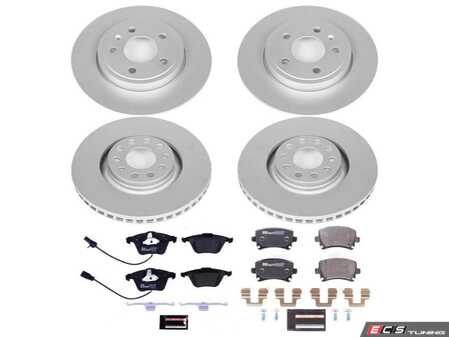 ES#3194875 - ESK4065Kt - Euro-Stop Front & Rear Brake Service Kit - A quality braking kit to restore performance at all four corners! - Power Stop - Audi