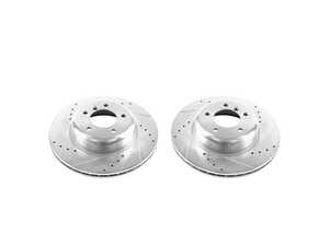 ES#3477497 - EBR1224XPR - Evolution Tru-Cast Drilled And Slotted Rotor Pair - Front (330x24) - Performance rotors built to cool quickly and prevent corrosion for years of rough us and abuse. - Power Stop - BMW
