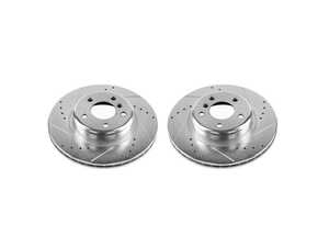 ES#3477499 - EBR1234XPR - Evolution Tru-Cast Drilled And Slotted Rotor Pair - Front (330x24) - Performance rotors built to cool quickly and prevent corrosion for years of rough us and abuse. - Power Stop - BMW