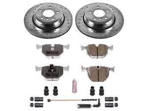 ES#3477767 - K5738-26 - Z26 Street Warrior Brake Kit - Rear - Includes performance drilled and slotted rotors and Power Stop's Extreme Carbon-Fiber Ceramic pads. - Power Stop - BMW