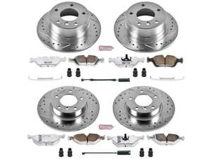 ES#3477774 - K592-26 - Z26 Street Warrior Brake Kit - Front and Rear - Includes performance drilled and slotted rotors and Power Stop's Extreme Carbon-Fiber Ceramic pads. - Power Stop - BMW