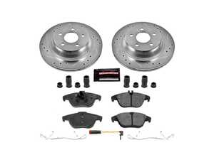 ES#3990191 - K6715 - Rear Brake Service Kit - Featuring Powerstop Z23 Rotors, and Pads - Power Stop - Mercedes Benz