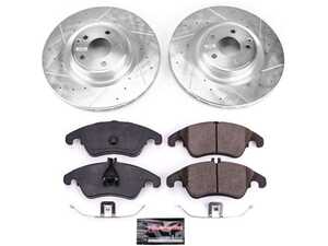 ES#3990225 - K6893 - Front Brake Service Kit - Featuring Powerstop Z23 Rotors, and Pads - Power Stop - Mercedes Benz