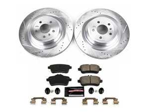 ES#3990314 - K7448 - Rear Brake Service Kit - Featuring Powerstop Z23 Rotors, and Pads - Power Stop - Mercedes Benz