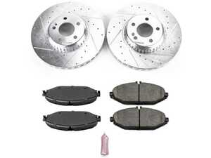 ES#3990435 - K7963 - Front Brake Service Kit - Featuring Powerstop Z23 Rotors, and Pads - Power Stop - Mercedes Benz
