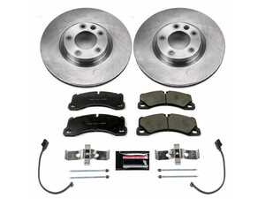 ES#3990525 - KOE6042 - Front Brake Service Kit Autospecialty OE Replacement Brake Kit - (360x36) - Stock replacement brake kit with hardware, featuring OE replacement brake rotors and ceramic pads - Power Stop - Volkswagen Porsche