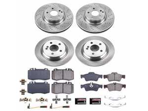 ES#3990594 - KOE6754 - Front & Rear Brake Service Kit - Featuring Power Stop Rotors, and pads - Power Stop - Mercedes Benz