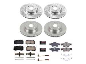 ES#3990599 - KOE6834 - Front & Rear Brake Service Kit - Featuring Power Stop Rotors, and pads - Power Stop - Mercedes Benz