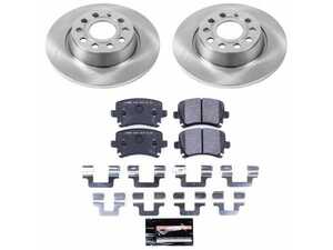 ES#3990906 - TDSK5662 - Track Day Spec Brake Kit - Rear - Featuring coated rotors and track friction formula pads - Power Stop - Audi Volkswagen