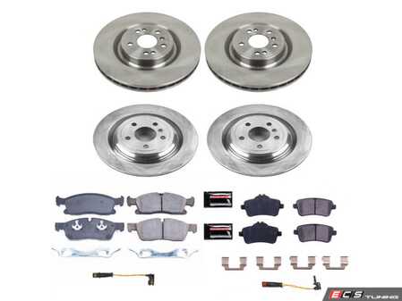 ES#4668791 - KOE8435 - Front & Rear Brake Service Kit - Featuring Power Stop Rotors, and pads - Power Stop - Mercedes Benz