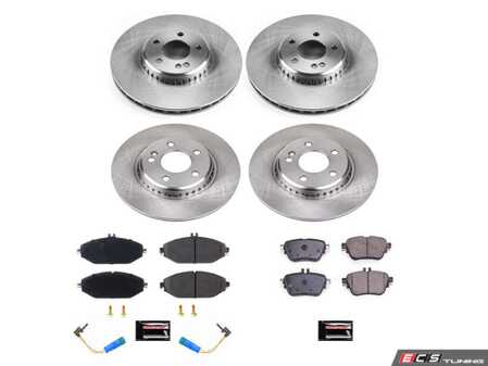 ES#4668796 - KOE8074 - Front & Rear Brake Service Kit - Featuring Power Stop Rotors, and pads - Power Stop - Mercedes Benz