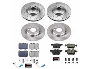 ES#4668798 - KOE8050 - Front & Rear Brake Service Kit - Featuring Power Stop Rotors, and pads - Power Stop - Mercedes Benz