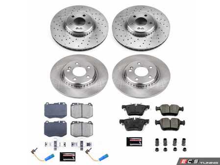 ES#4668798 - KOE8050 - Front & Rear Brake Service Kit - Featuring Power Stop Rotors, and pads - Power Stop - Mercedes Benz