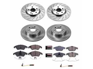 ES#4668802 - KOE7760 - Front & Rear Brake Service Kit - Featuring Power Stop Rotors, and pads - Power Stop - Mercedes Benz