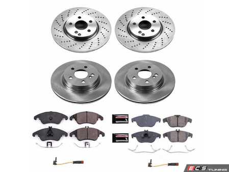 ES#4668802 - KOE7760 - Front & Rear Brake Service Kit - Featuring Power Stop Rotors, and pads - Power Stop - Mercedes Benz