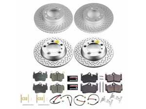 ES#4668886 - CRK6733 - Front & Rear Brake Service Kit - Featuring Power Stop Rotors, and Pads - Power Stop - Porsche