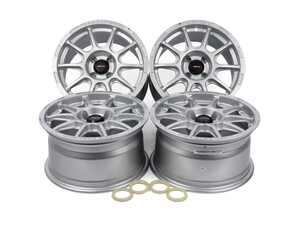 ES#4759253 - sg158041002573KT - 15" Pro Race LT Gloss Silver - Set Of Four - 15"x8.0" 4x100 Bolt Pattern ET25 56.1CB - Team Dynamics - MINI
