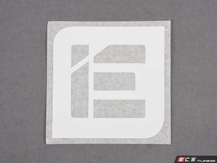 ES#4882928 - IEGRUU17-1 - 4" X 4" Die Cut IE Sticker - White - Strike fear into the hearts of slower vehicles with this IE logo vinyl sticker in your choice of color. - Integrated Engineering - Audi Volkswagen Porsche