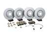 ES#4819325 - 80A615301G3KT - Front And Rear Brake Service Kit (350x34/330x22) - Complete brake service kit featuring Zimmerman rotors, ECS DD23 Daily Driver ceramic pads, with hardware and pad wear sensors - Assembled By ECS - Audi