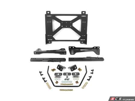ES#4883382 - SM-E92-L-S1 - Adjustable Slider Seat Side Mount Kit (Left) - This premium-quality kit features a 3mm carbon steel base and side mounts, CNC laser cut and CNC bent for precision, offering durability and a perfect fit for a wide range of BMW models. - Pro Car Innovations - BMW