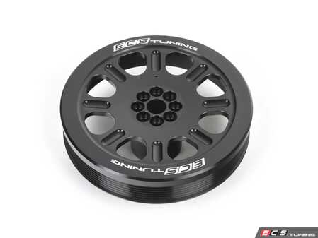 ES#4820683 - 025510ECS01 - Audi 3.0T Performance Overdrive Crank Pulley - 187.3mm - Spin the supercharger faster without affecting the accessory drive system - ECS - Audi Volkswagen Porsche