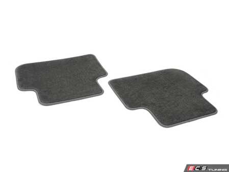 ES#3640865 - 83A061276MNO - Rear Carpeted Floor Mats - Black  - Help protect the interior of your Audi from the elements. - Genuine Volkswagen Audi - Audi