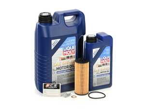ES#4766021 - 2781800009KT13 - M133 Liqui Moly Leichtlauf High Tech Oil Service Kit (5w-40) - Includes Hengst filter and Liqui Moly Leichtlauf High Tech MB 229.5 Spec oil - Assembled By ECS - Mercedes Benz