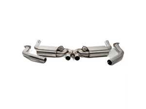 ES#4932044 - EX31 - Rennline Stainless Steel Valved Exhaust System - Porsche Cayman 987.1 - Unleash the raw sound of your Porsche Cayman with the Ultimate Performance Valved Exhaust by Rennline! - Rennline - Porsche