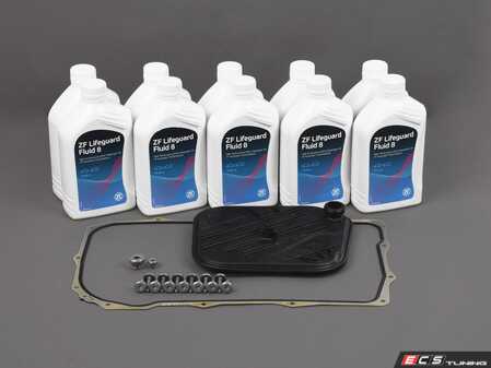 ES#4820298 - F90M5ATSKT1 - Automatic Transmission Service Kit - 8HP75 & 8HP76  - Includes all the necessary components for a complete transmission service - Featuring a new filter, ZF Lifeguard 8 fluid, a pan gasket, installation hardware, and fill & drain plugs - Assembled By ECS - BMW
