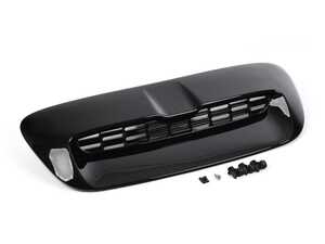 ES#4423278 - 51132757694 - ECS Aggressive Hood Bonnet Air Intake Vent Scoop Cover - Gloss Black  - Upgraded aggressive design scoop that is more functional for inlet and heat. **Updated units with bonded scoop grille. This can be modified to be open by cutting the scoop grille on the backside.** - ECS - MINI