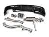 ES#4876606 - 019910LAEBKT - E82/E88 N54 Performance Axle-Back Exhaust & Gloss Black Rear Diffuser - A full rear end overhaul, both functionally and aesthetically! Experience increased sound and improved rear end styling! - Enthusiast Bundles - BMW