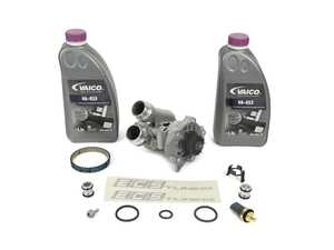 ES#4865991 - 06H121026DD1KT - Water Pump Kit  - Includes coolant, a new water pump, belt, thermostat/housing, union piece & hardware - Assembled By ECS - Audi Volkswagen