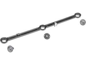 ES#4932254 - 6420900637LPRM - Intake Manifold Lever Repair Kit - HD Aluminum Upgrade, POM Bushings, Stainless Clips. Includes Swirl Flap Rod and 3 Retainer Clips - URO Premium - Mercedes Benz