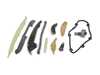 ES#3691778 - 06k109158amKT - Basic Timing Chain Kit - Includes chains, tensioners, and rails - Assembled By ECS - Volkswagen