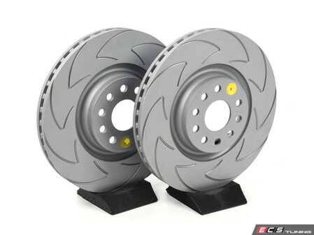 ES#4213521 - BSD7612 - Front BSD Blade Brake Discs - Pair (340x30) - Upgrade to a blade slotted rotor for improved braking - EBC - Audi Volkswagen